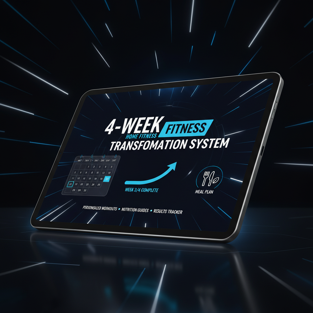 4-Week Home Fitness Transformation System – Digital Download
